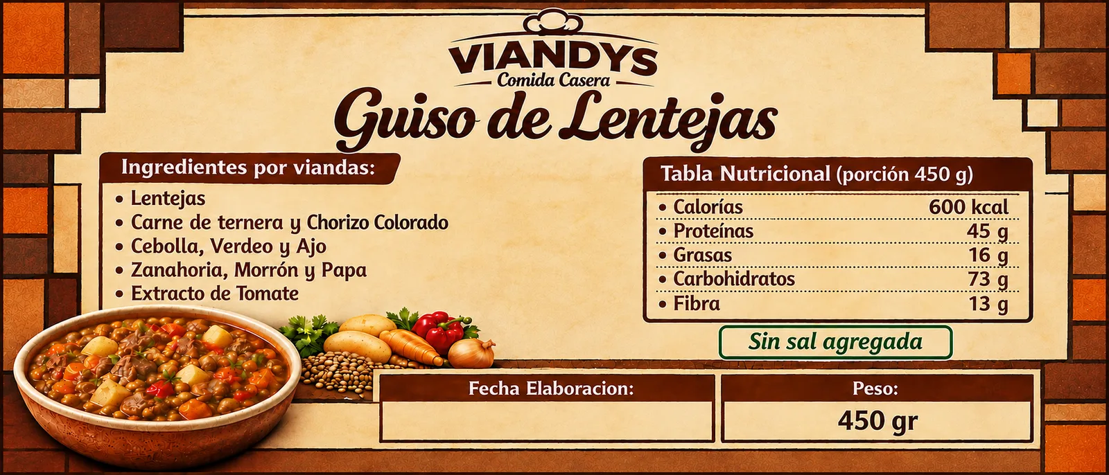 Guiso de lentejas